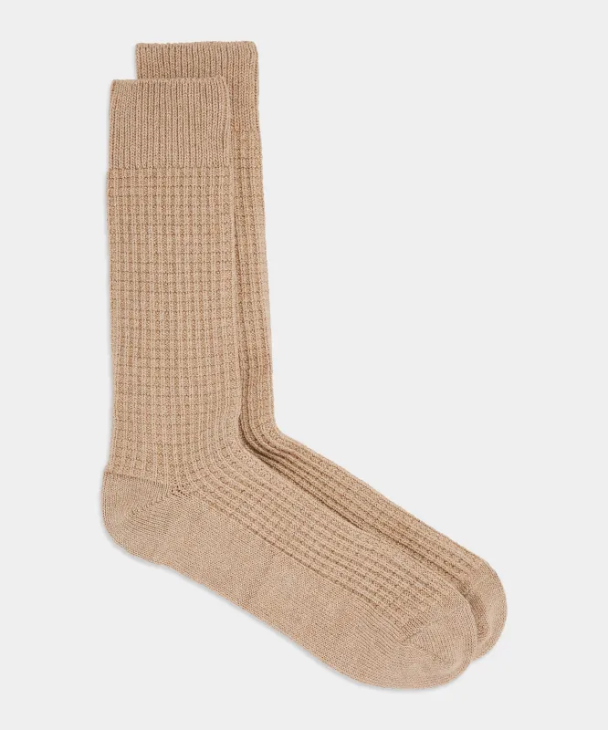 Cotton Waffle Sock sold by Todd Snyder