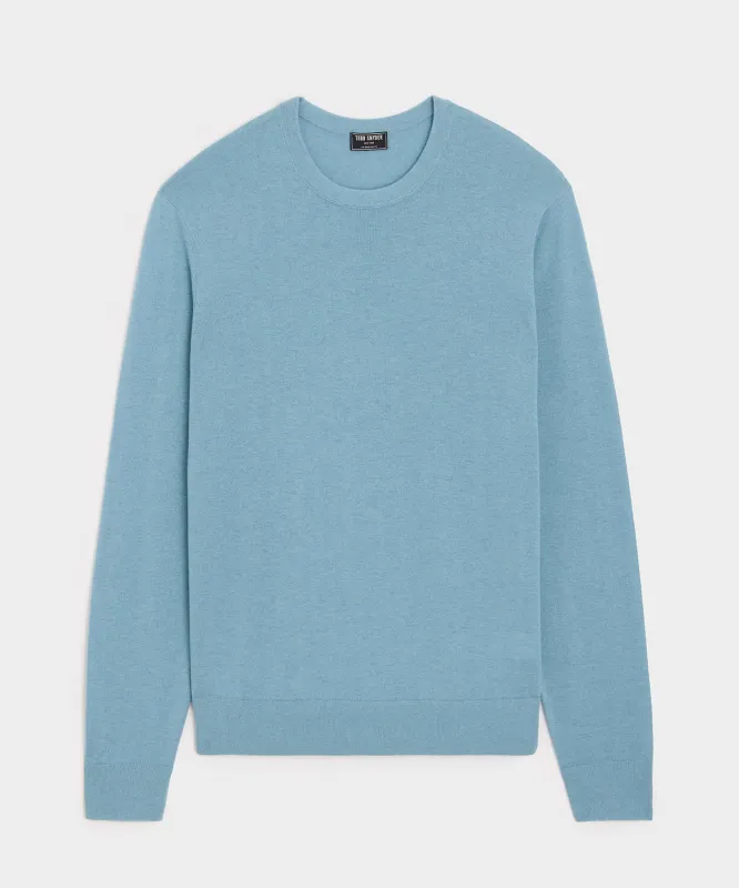 Silk-Cashmere Crewneck Sweater made by Todd Snyder
