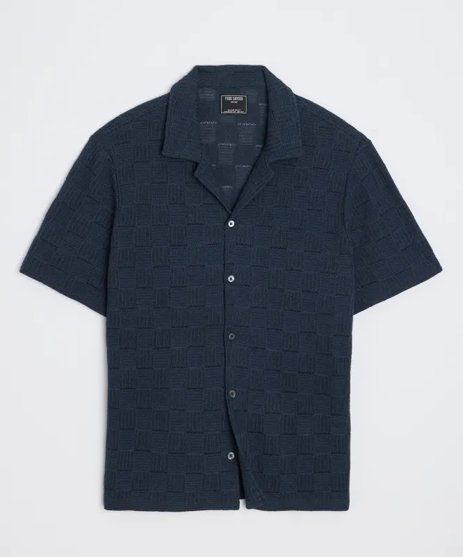 Relaxed Open-Knit Cabana Polo sold by Todd Snyder