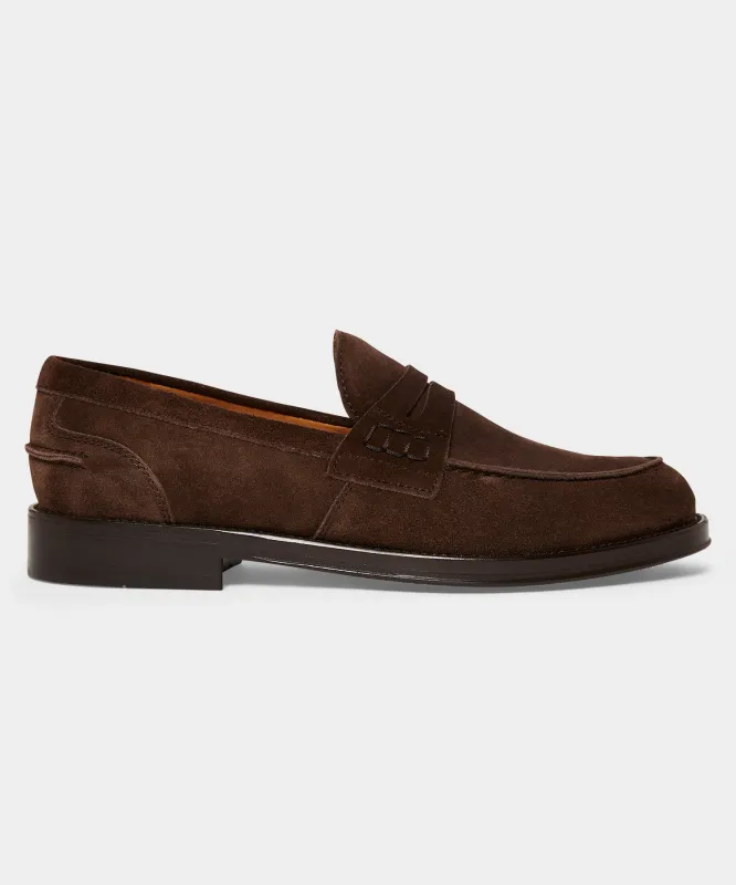 Italian Suede Penny Loafer made by Todd Snyder
