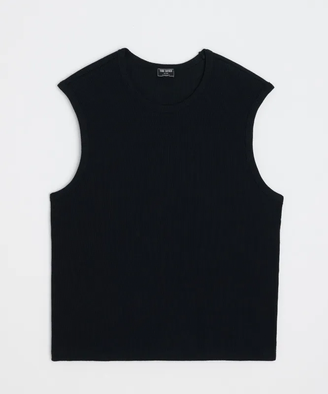 Cotton Waffle Tank sold by Todd Snyder