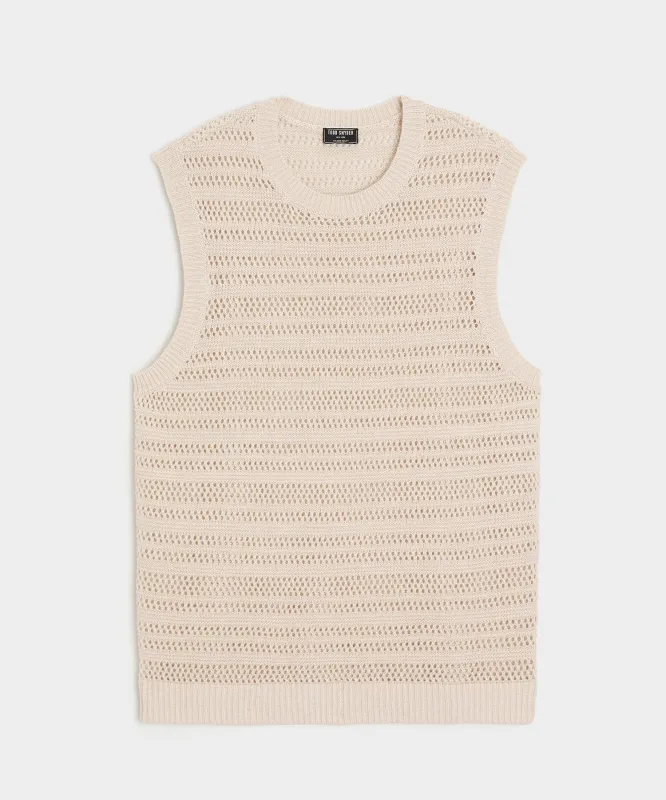Linen Sweater Vest sold by Todd Snyder