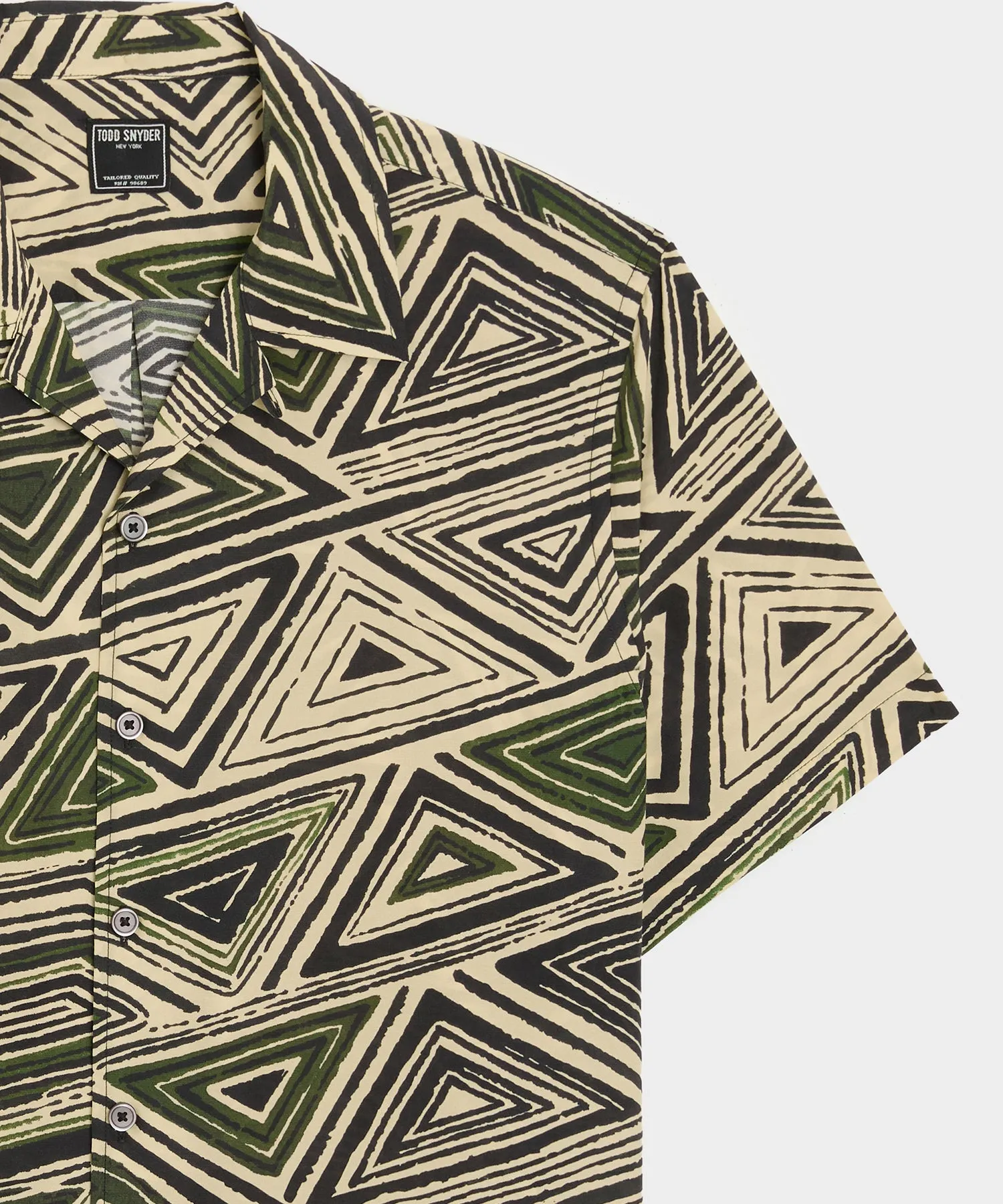 Cropped Silk-Cotton Camp Collar Shirt sold by Todd Snyder product image thumbnail 5