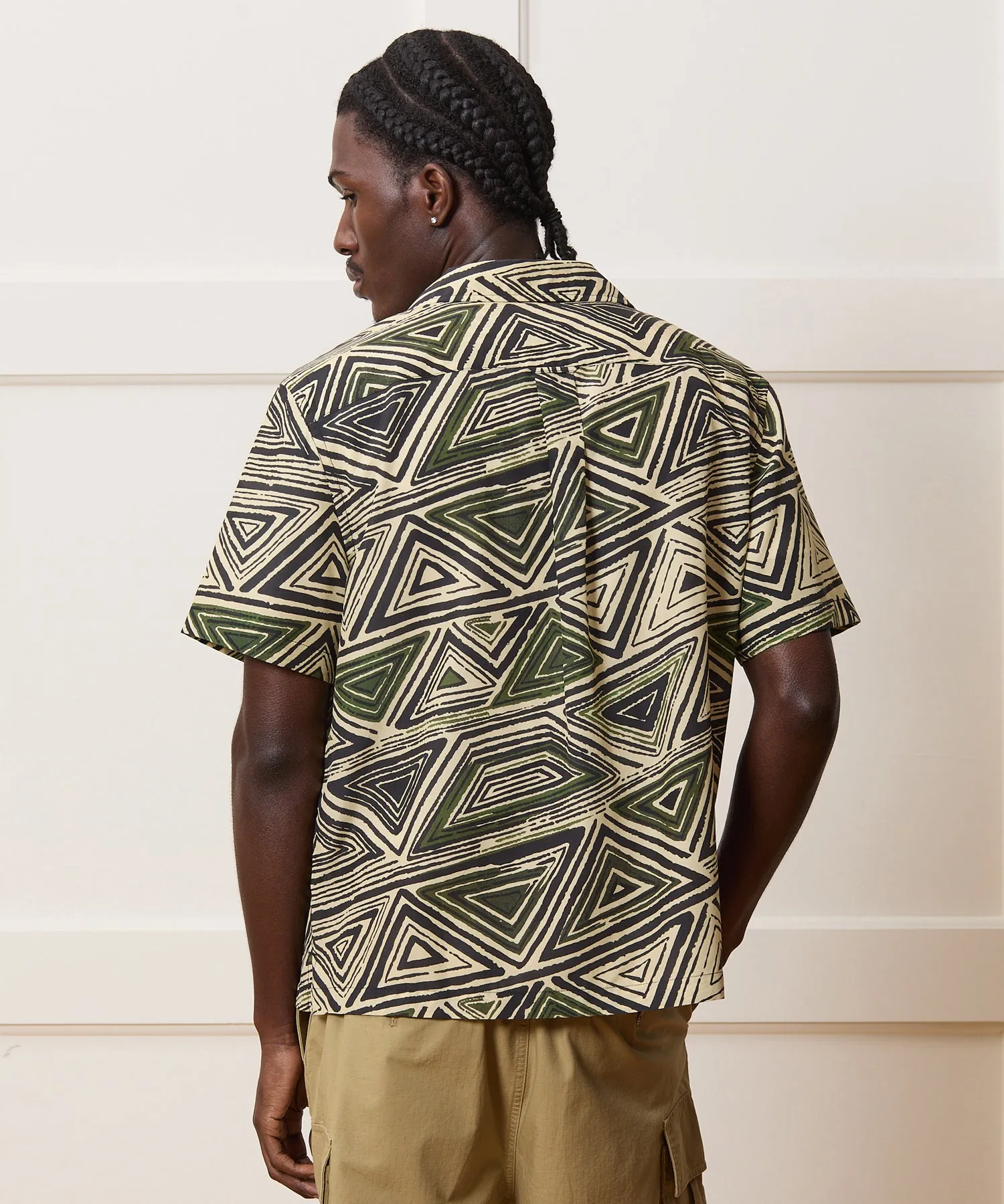 Cropped Silk-Cotton Camp Collar Shirt sold by Todd Snyder product image thumbnail 4