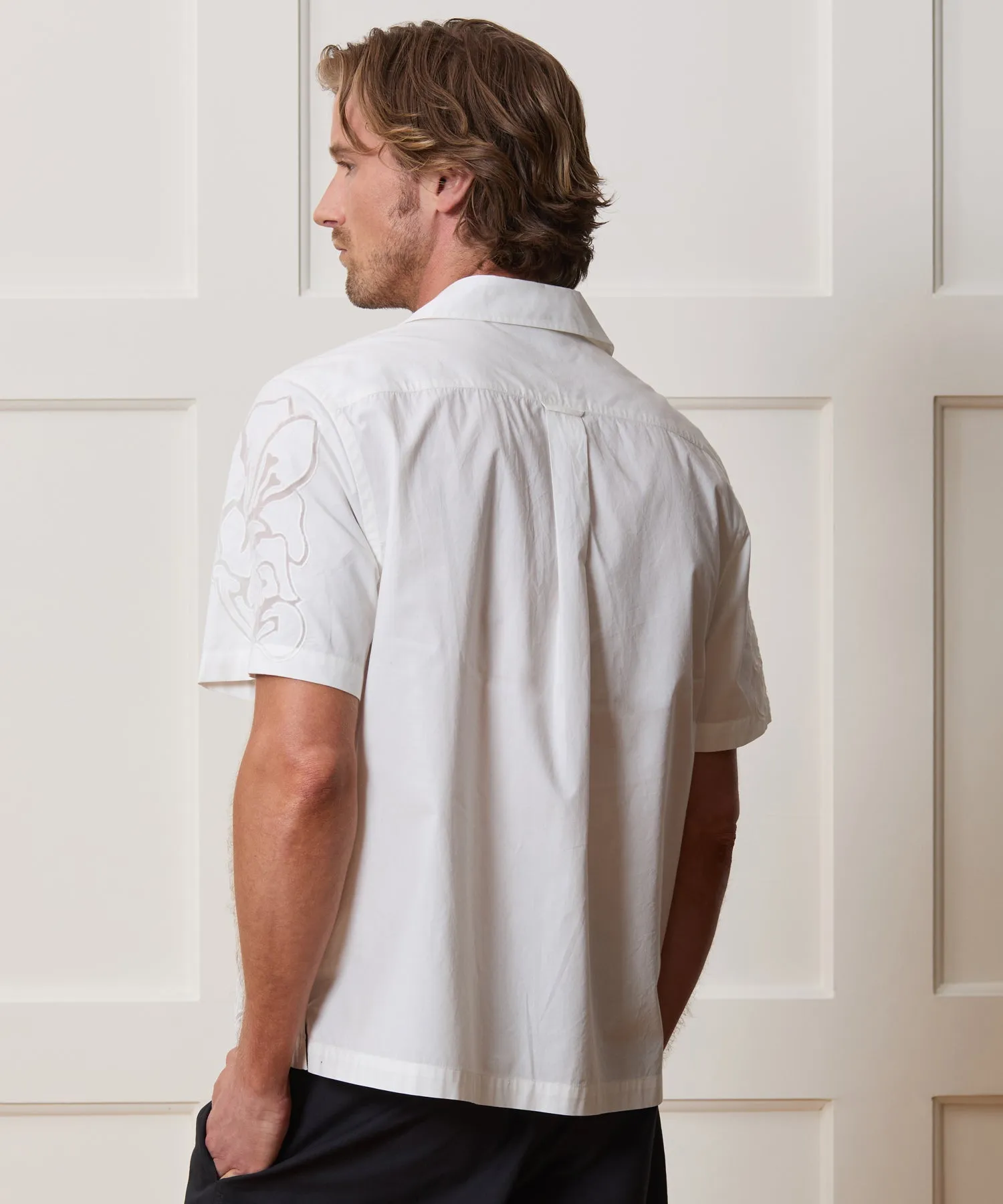 Cropped Cotton Camp Collar Shirt sold by Todd Snyder product image thumbnail 4