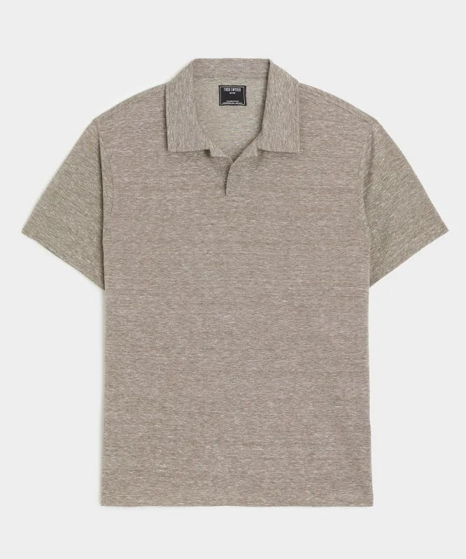 Cotton-Linen Pique Montauk Polo made by Todd Snyder