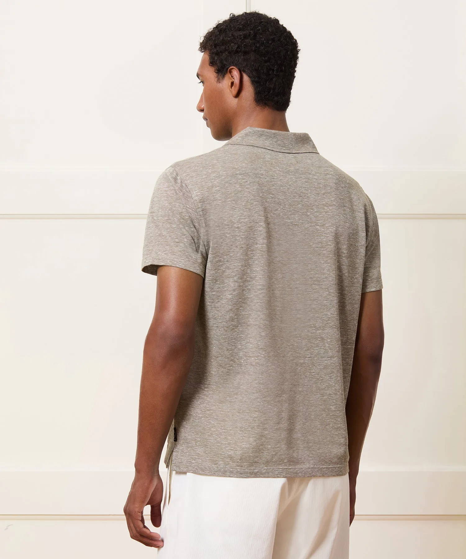 Cotton-Linen Pique Montauk Polo sold by Todd Snyder product image thumbnail 5
