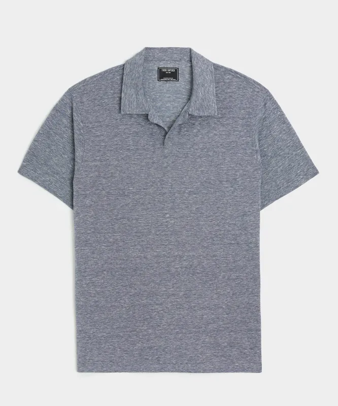 Cotton-Linen Pique Montauk Polo made by Todd Snyder