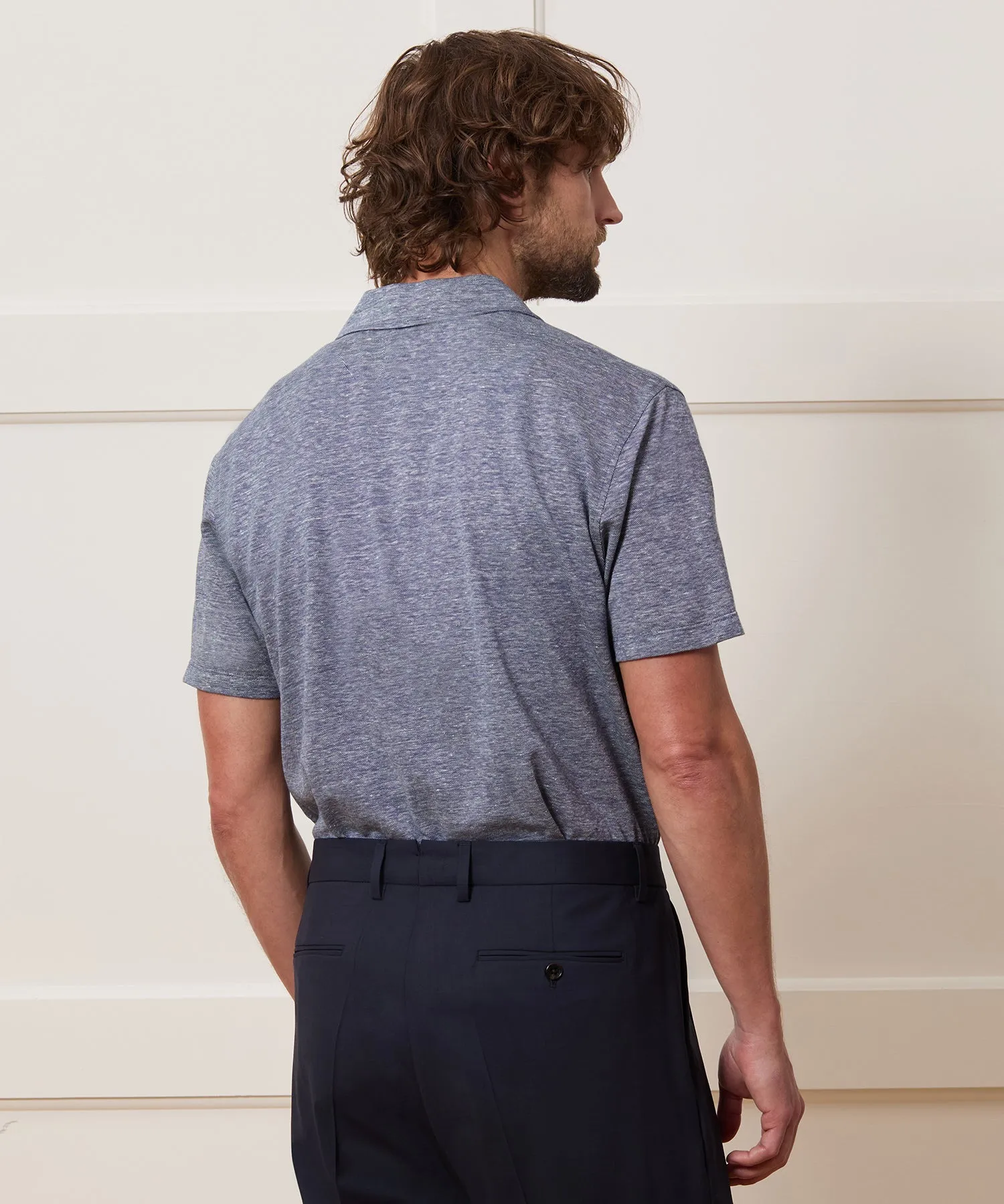 Cotton-Linen Pique Montauk Polo sold by Todd Snyder product image thumbnail 5