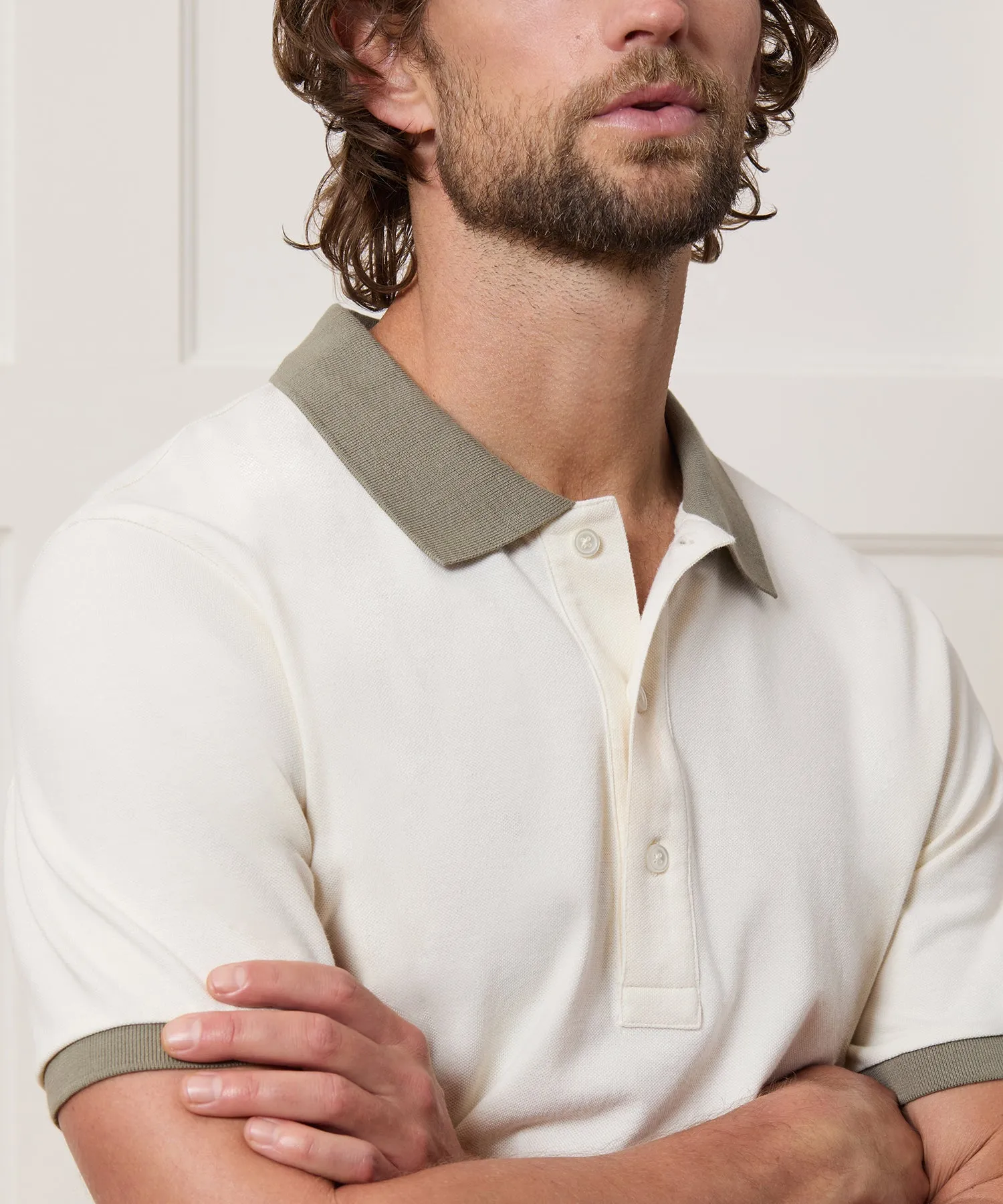 Cotton Pique Polo sold by Todd Snyder product image thumbnail 3
