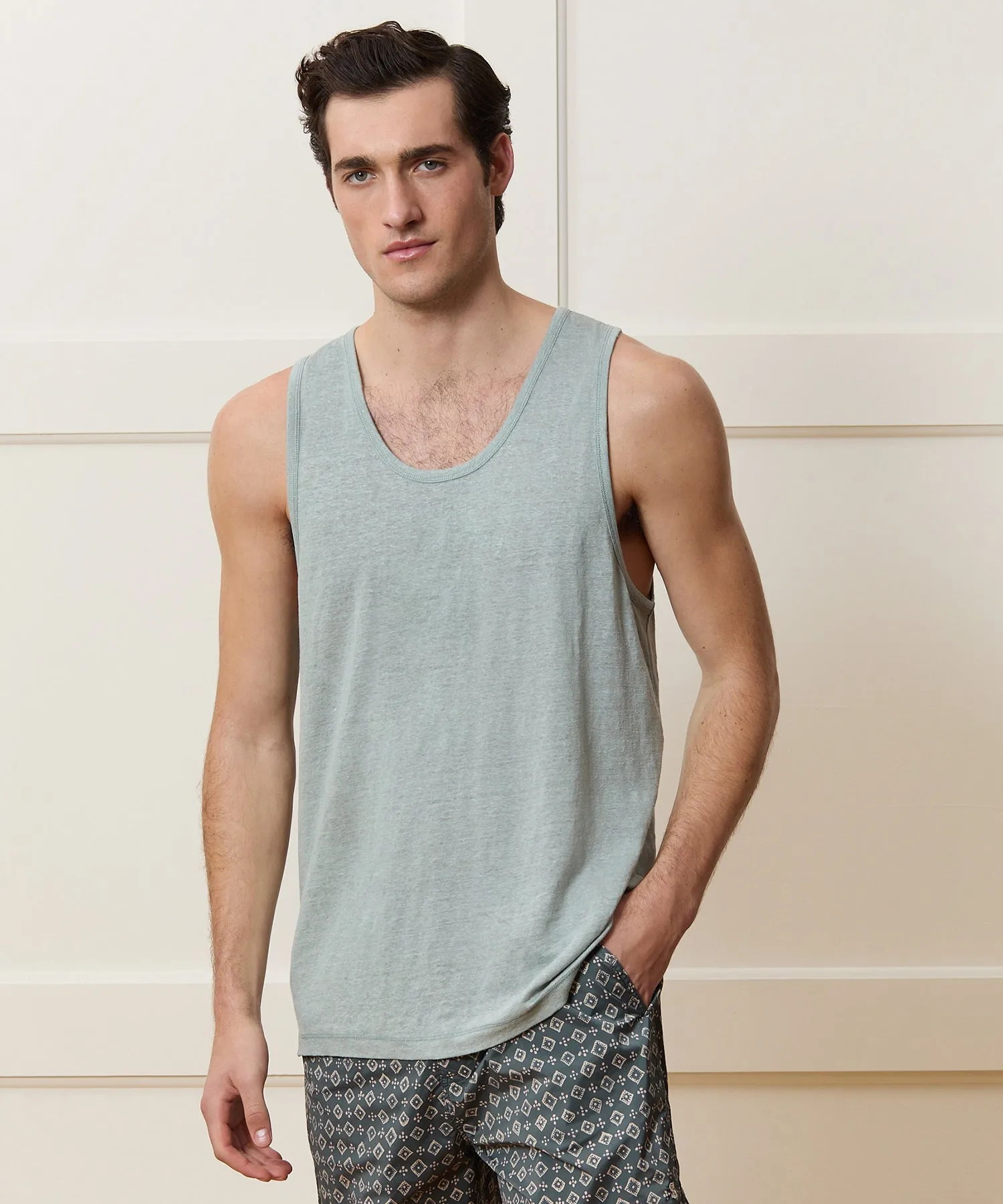 Linen Tank Top sold by Todd Snyder product image thumbnail 2
