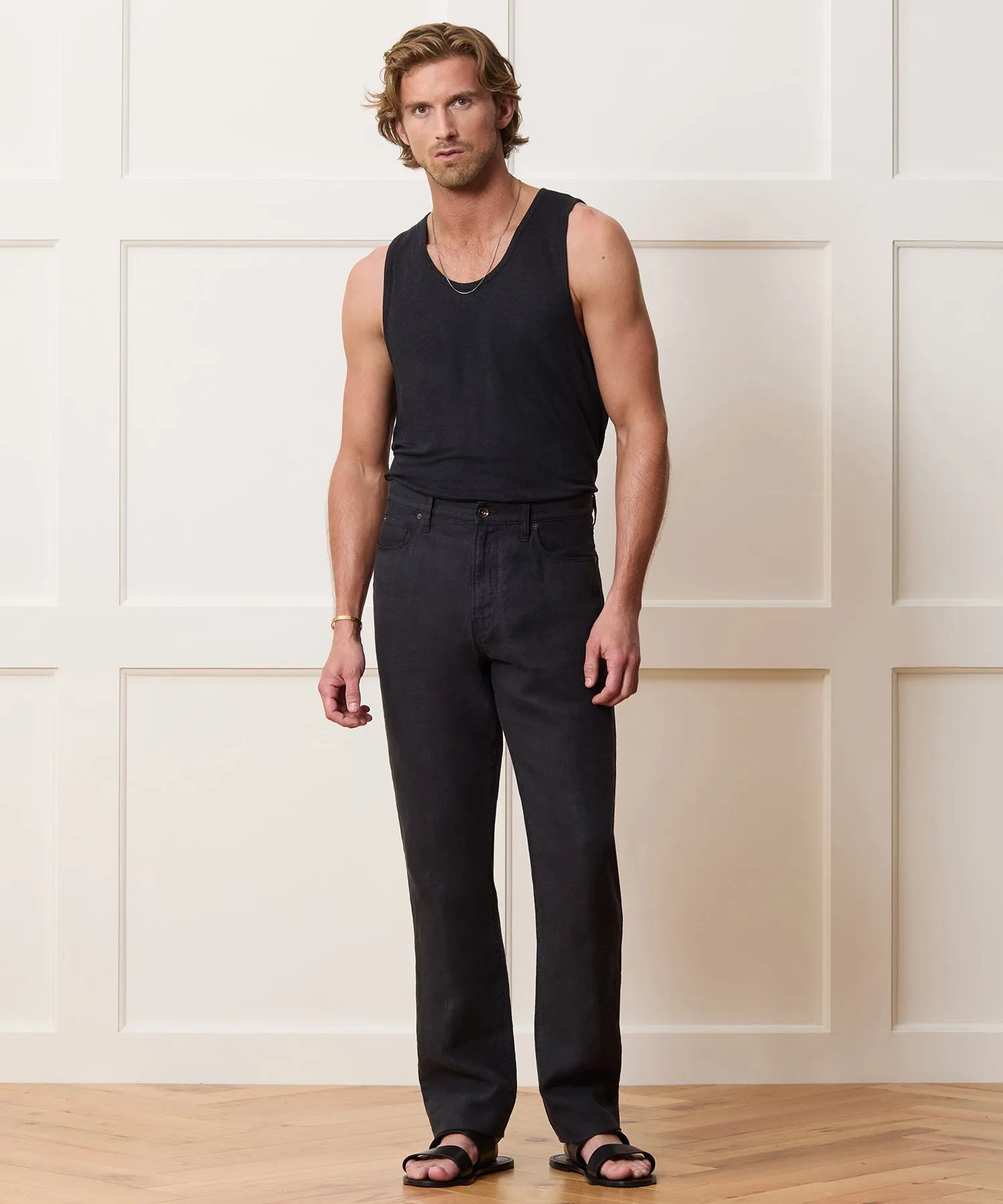 Linen Tank Top sold by Todd Snyder product image thumbnail 3