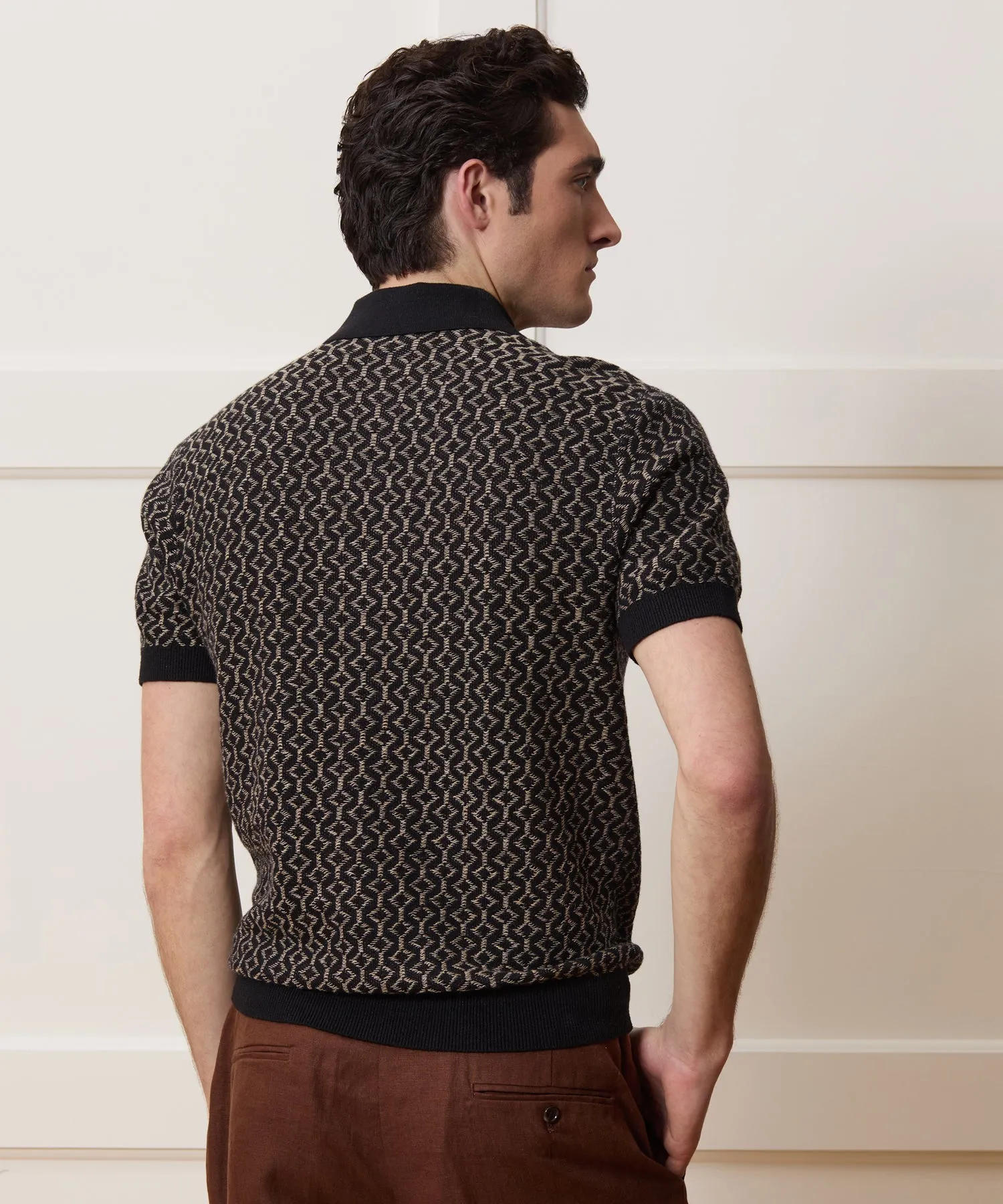 Linen-Cotton Sweater Polo sold by Todd Snyder product image thumbnail 5