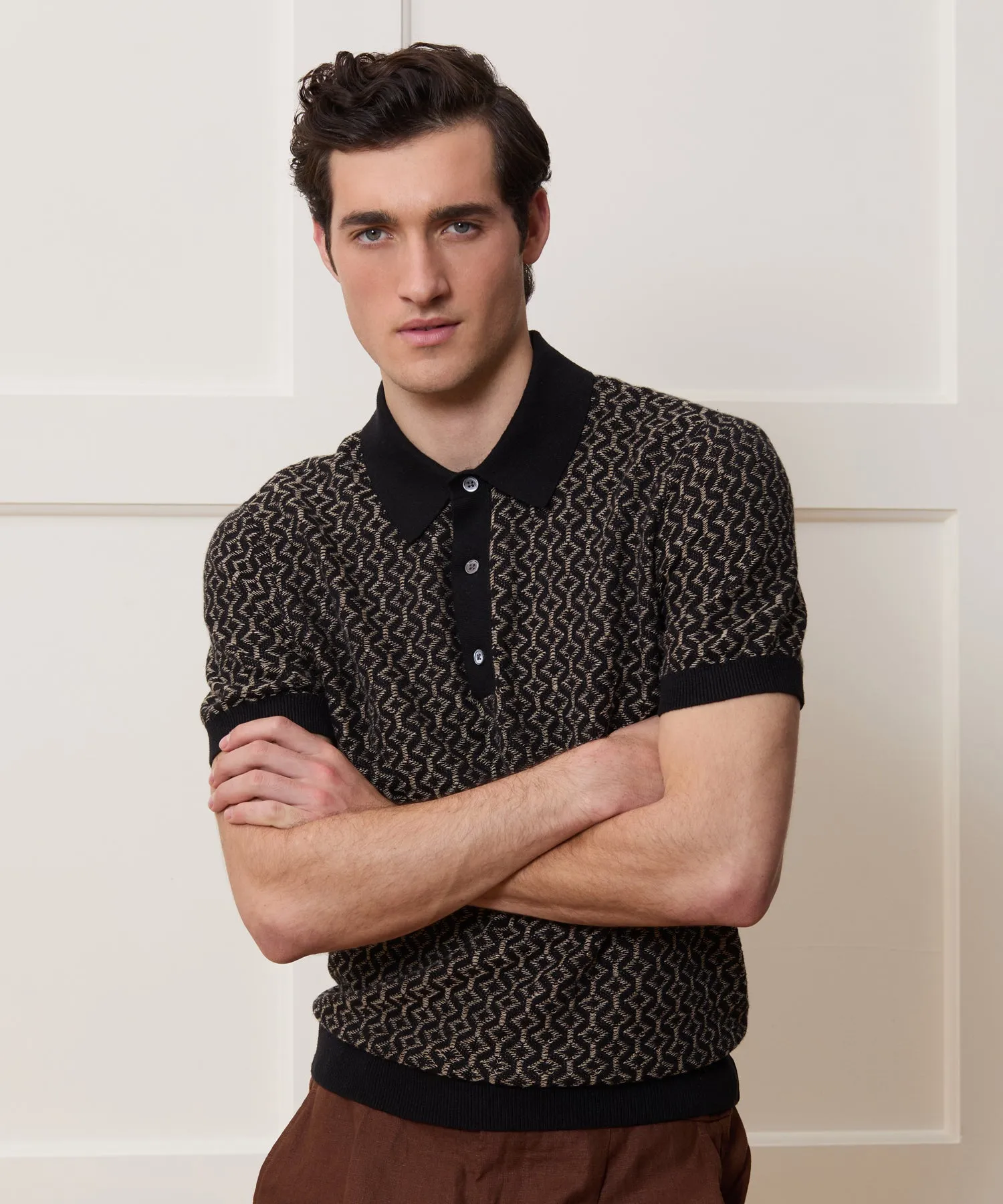 Linen-Cotton Sweater Polo sold by Todd Snyder product image thumbnail 2