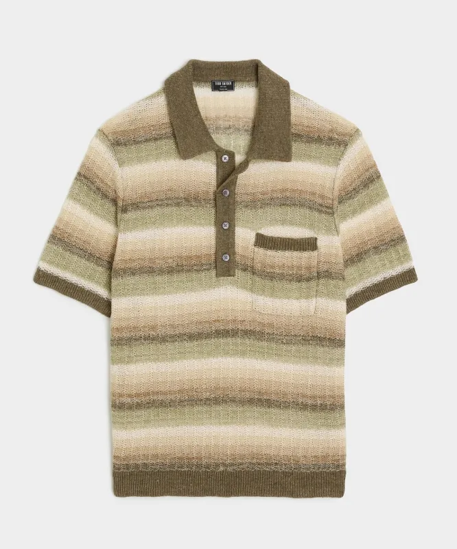 Linen Sweater Polo sold by Todd Snyder