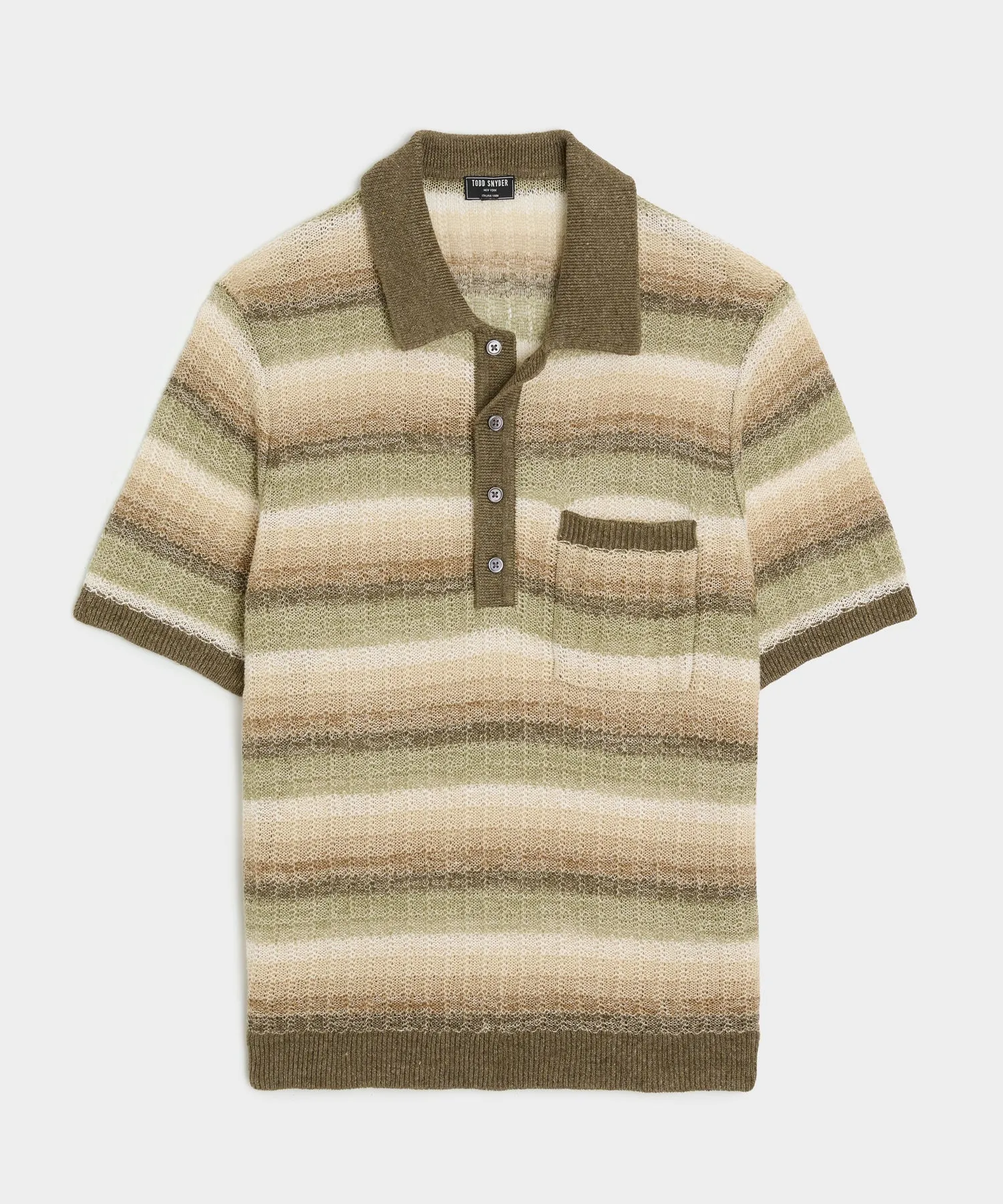 Linen Sweater Polo sold by Todd Snyder