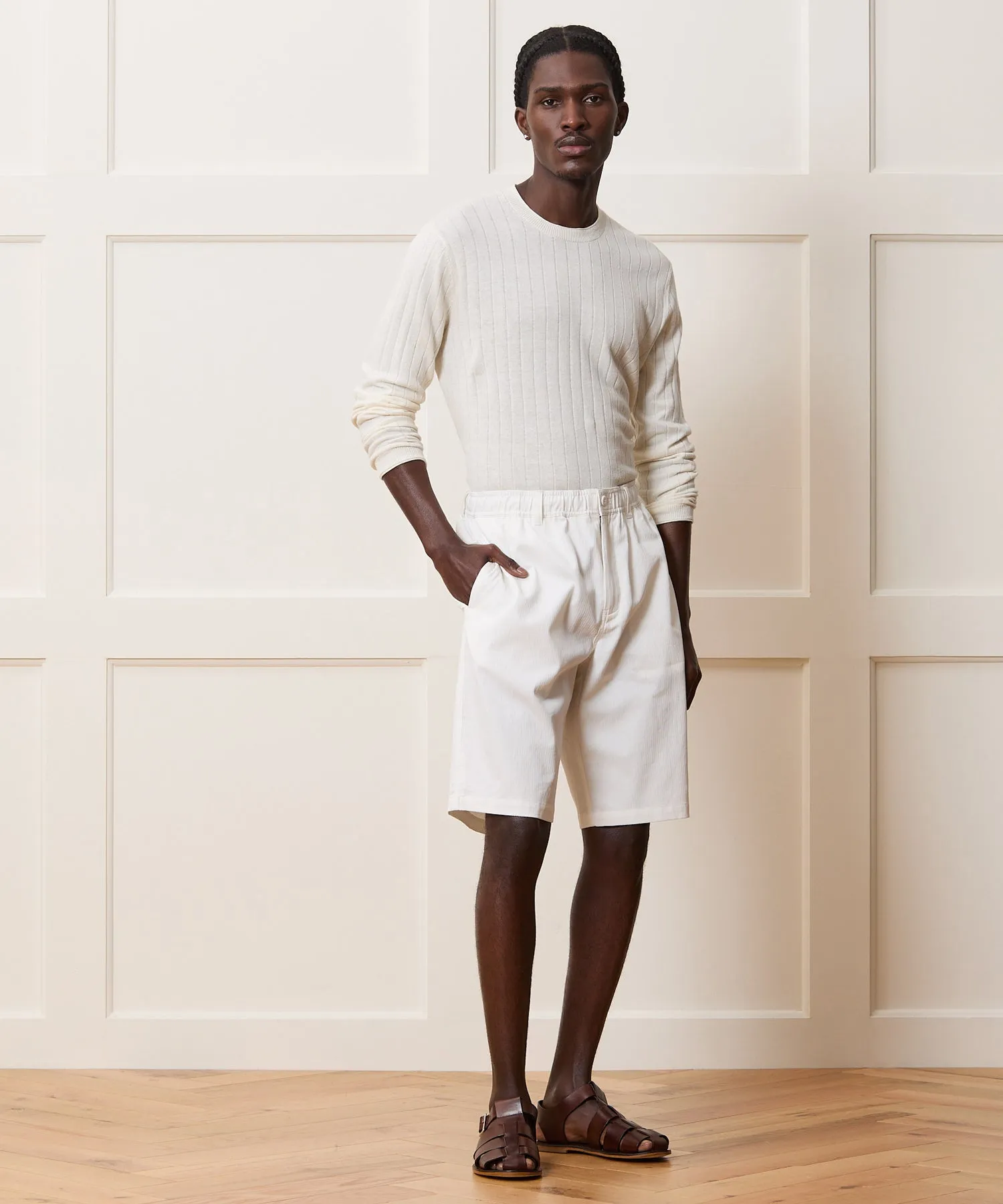 Lightweight Linen-Cotton Crewneck Sweater sold by Todd Snyder product image thumbnail 3