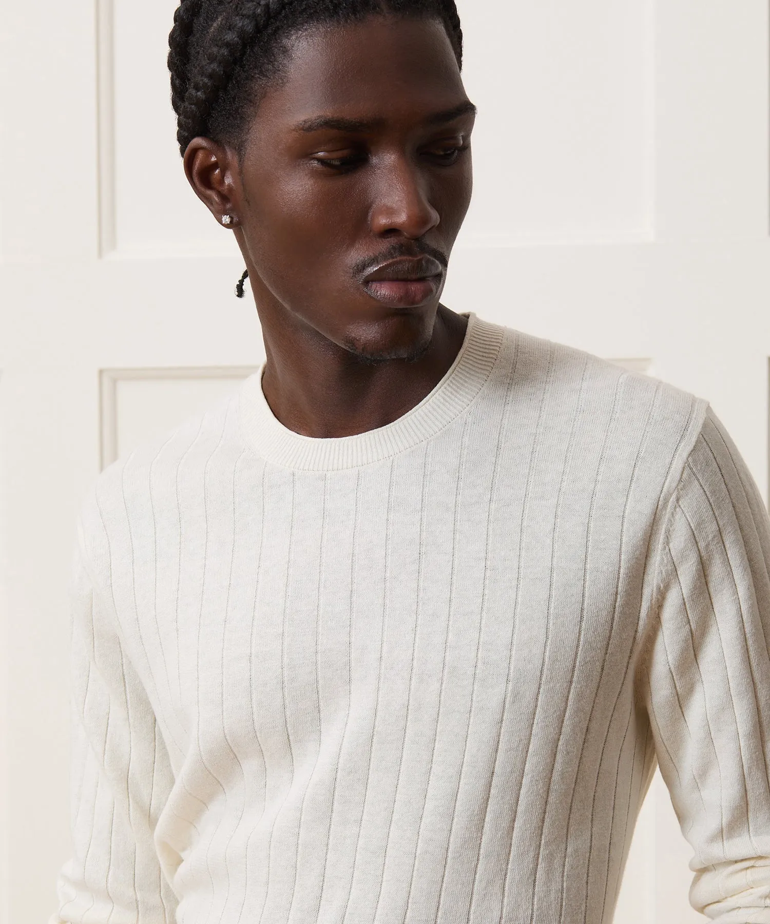 Lightweight Linen-Cotton Crewneck Sweater sold by Todd Snyder product image thumbnail 4