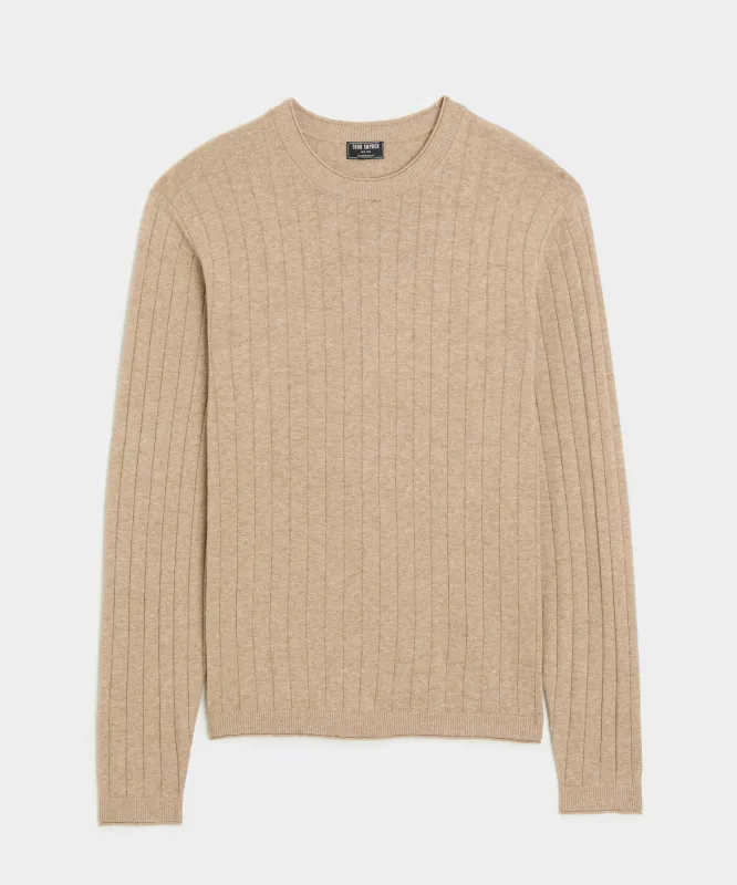 Lightweight Linen-Cotton Crewneck Sweater made by Todd Snyder