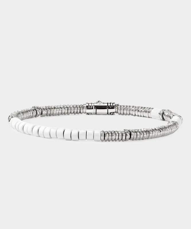 John Hardy Enamel Heishi Bracelet sold by Todd Snyder