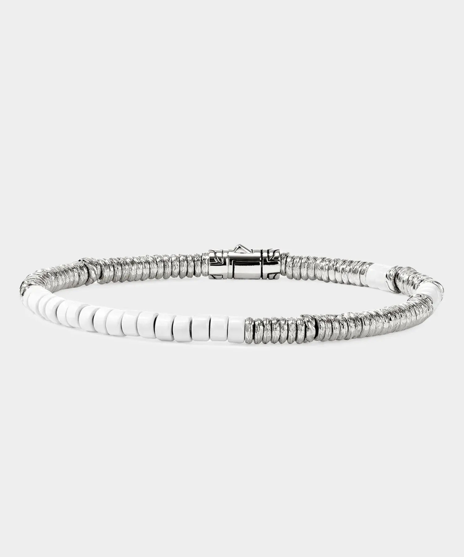 John Hardy Sterling SIlver Enamel Heishi Bracelet sold by Todd Snyder