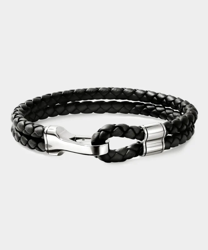 John Hardy Leather Double Row Bracelet sold by Todd Snyder