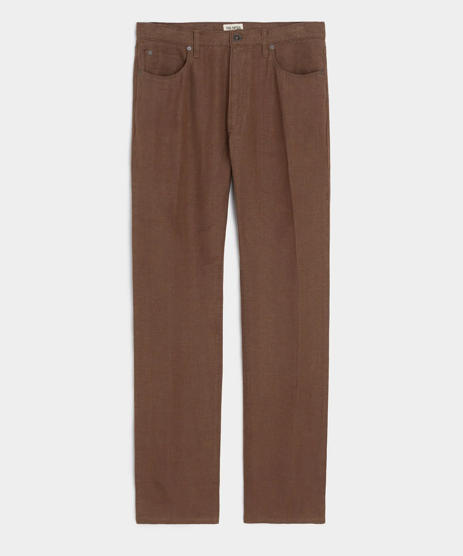 Straight Fit 5-Pocket Linen Pant sold by Todd Snyder