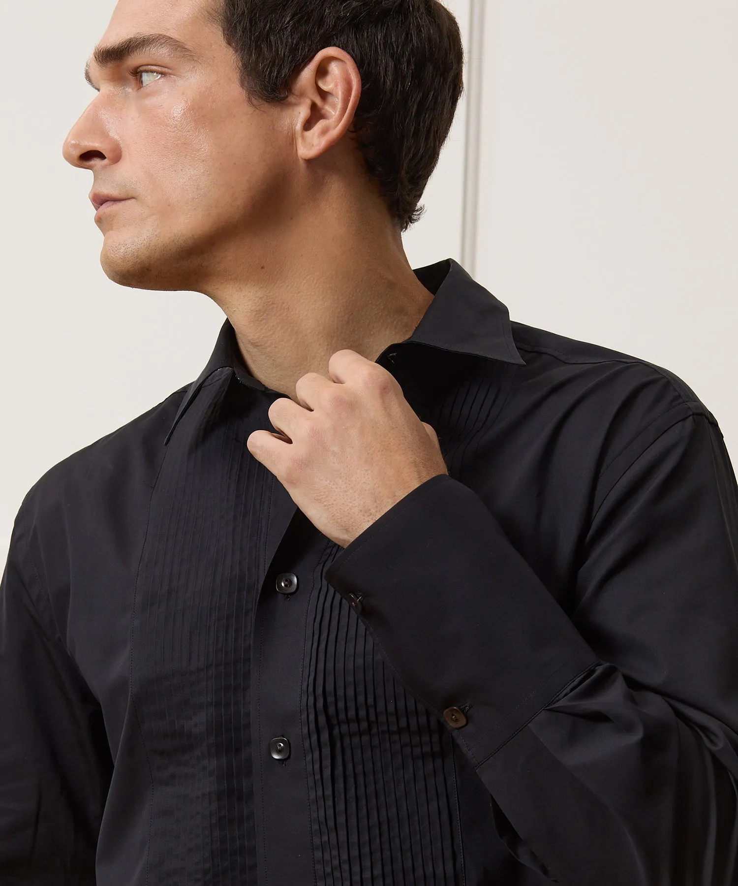 Armando Cabral Pleat Bib Tuxedo Shirt sold by Todd Snyder product image thumbnail 3