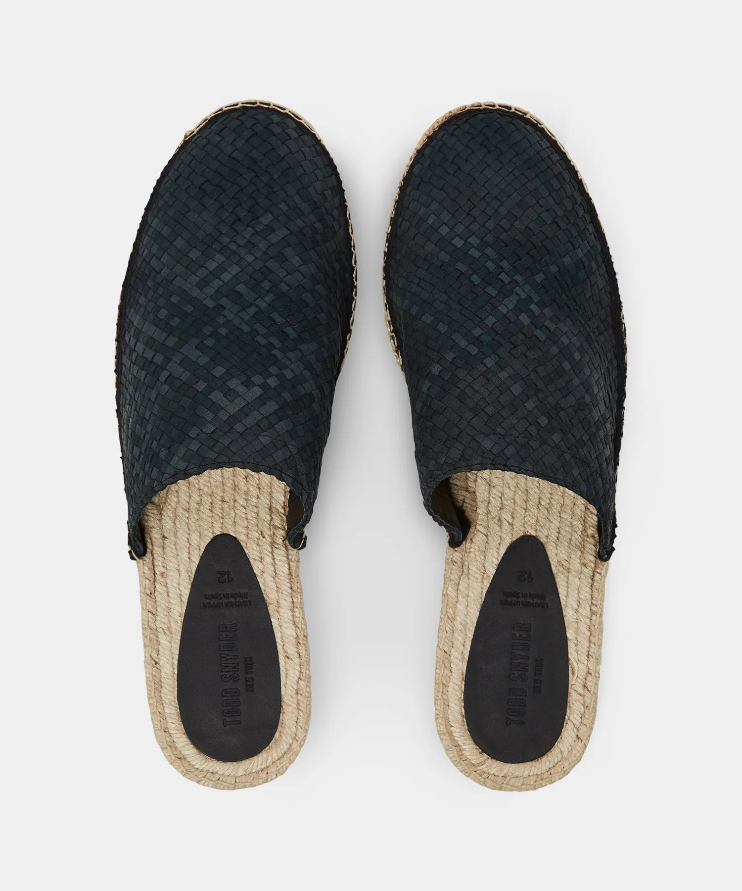 Woven Leather Espadrille Mule sold by Todd Snyder product image thumbnail 3