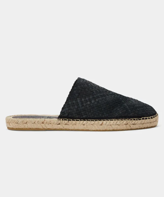 Woven Leather Espadrille Mule made by Todd Snyder