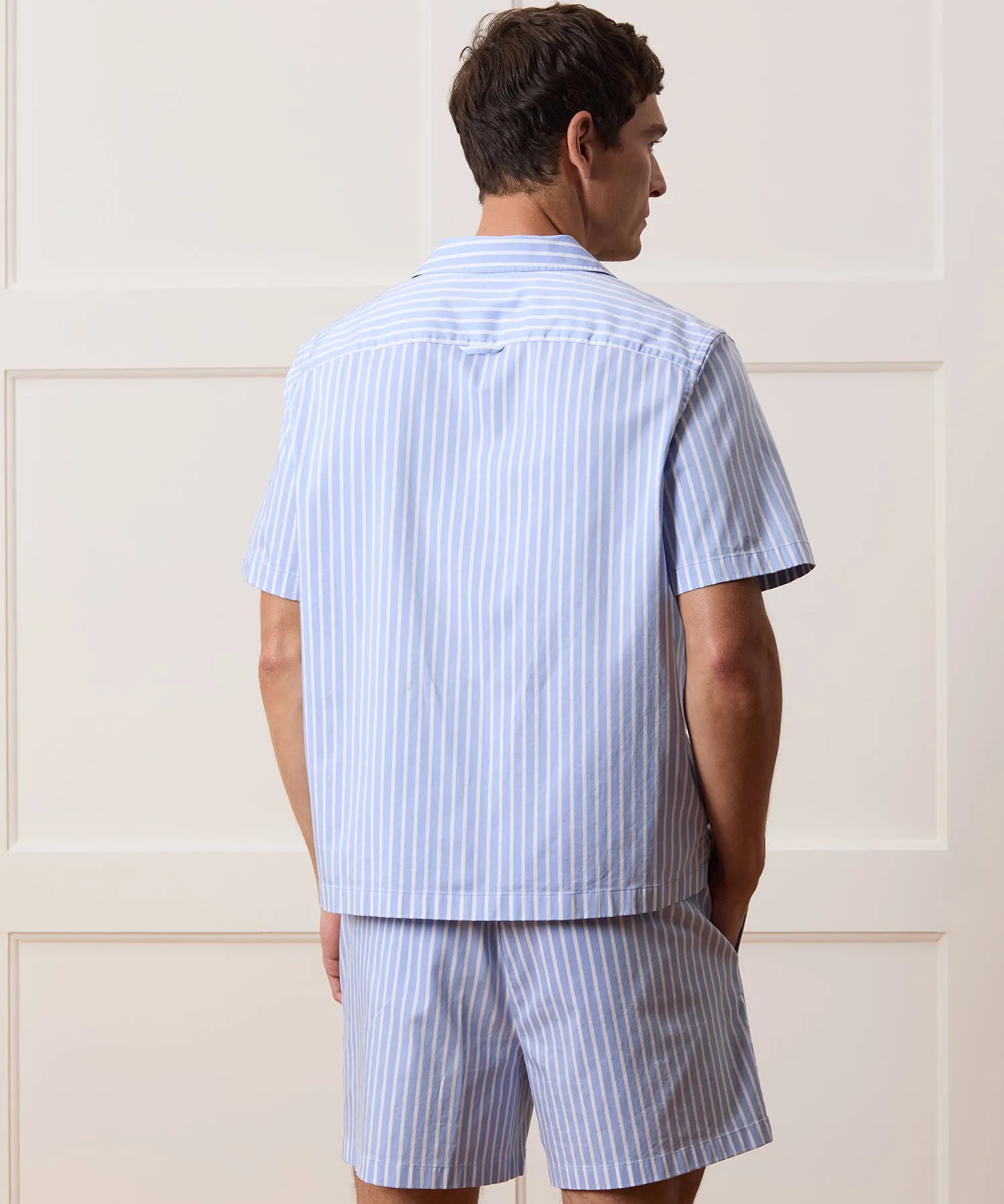 Cropped Poplin Camp Collar Shirt sold by Todd Snyder product image thumbnail 4