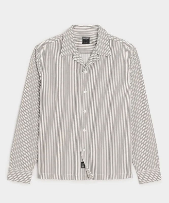 Cropped Poplin Camp Collar Shirt made by Todd Snyder