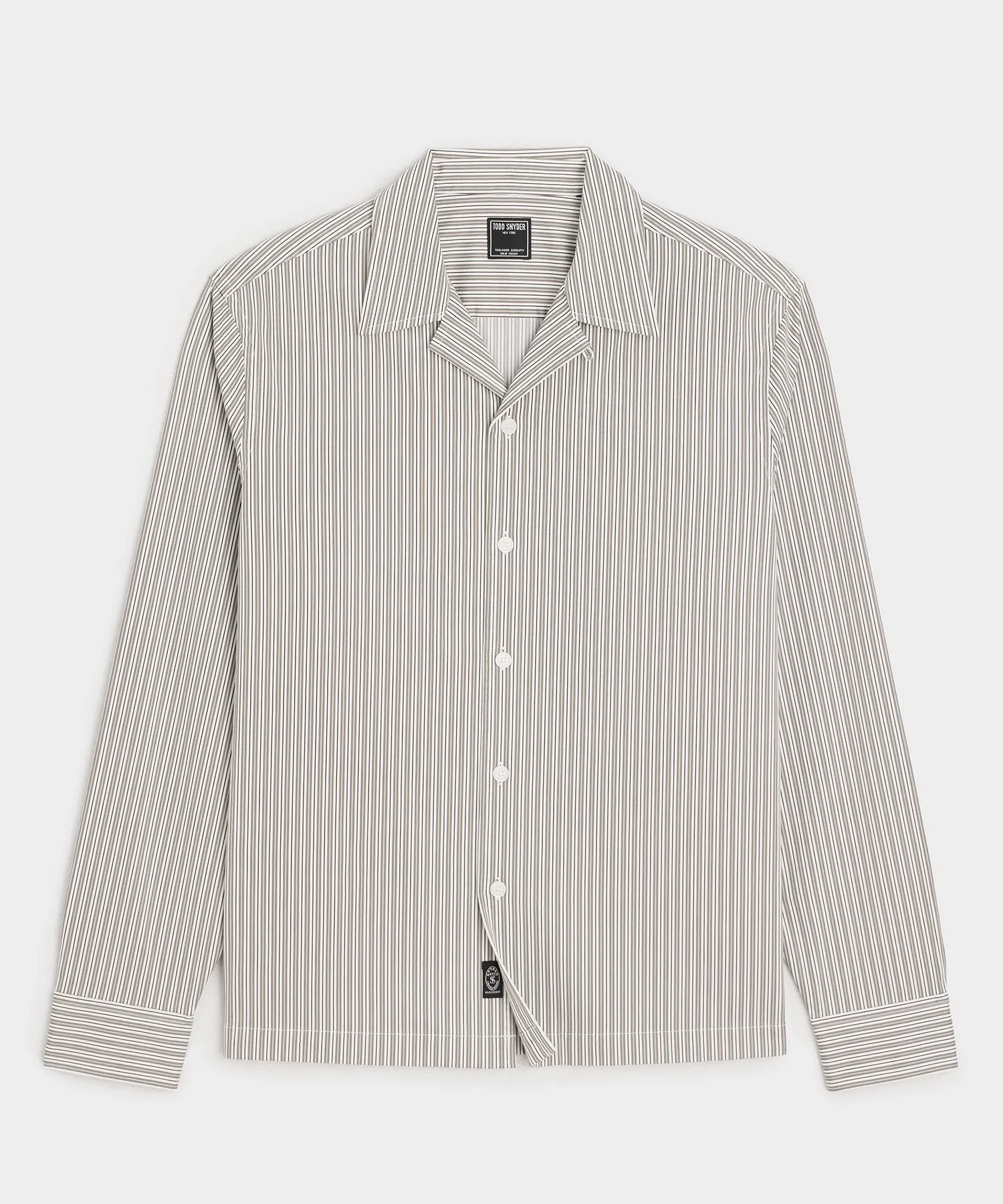 Cropped Poplin Camp Collar Shirt sold by Todd Snyder