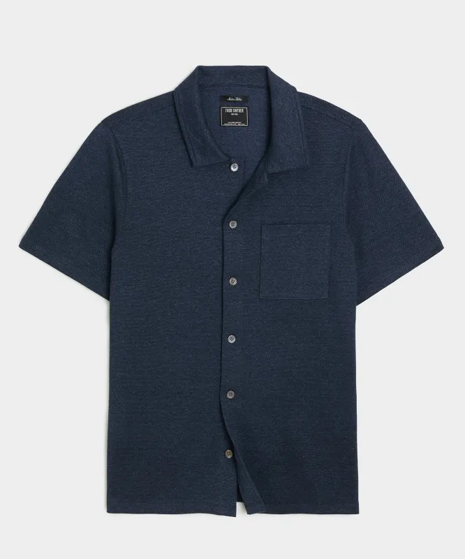 Linen-Cotton Polo sold by Todd Snyder