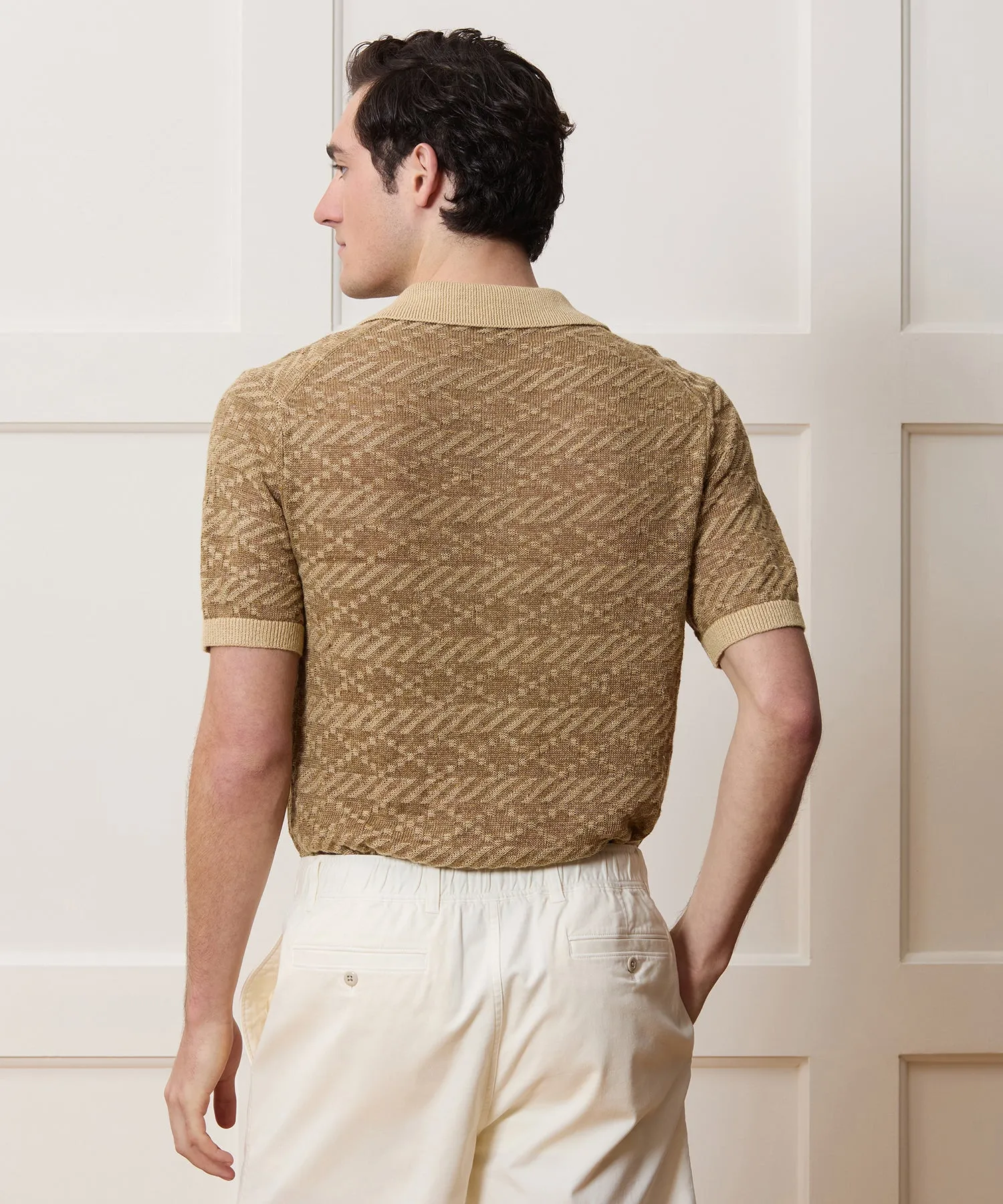 Linen Sweater Polo sold by Todd Snyder product image thumbnail 5