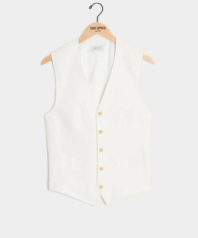 Italian Linen Suit Vest sold by Todd Snyder