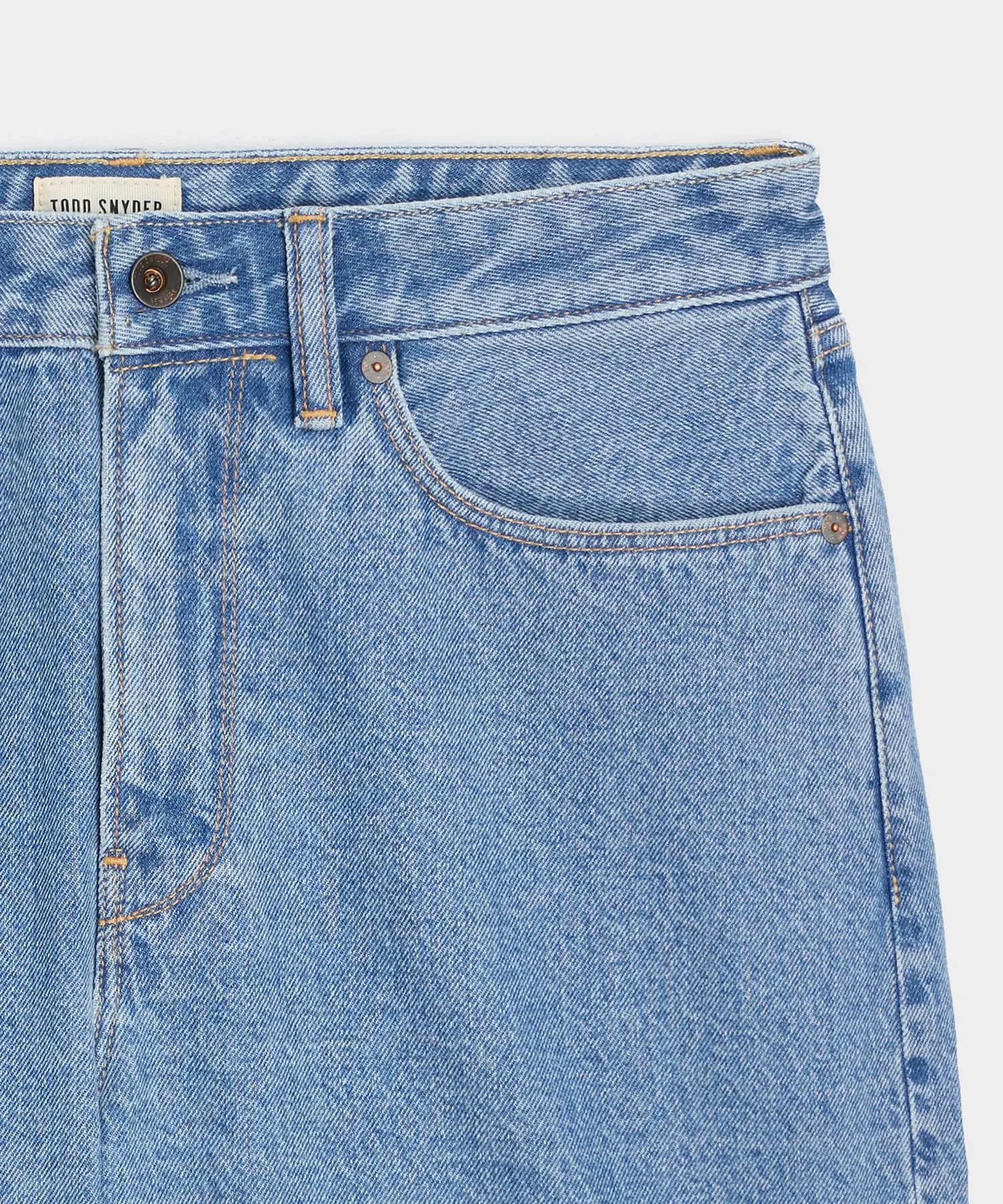 8" Relaxed Denim Short sold by Todd Snyder product image thumbnail 4