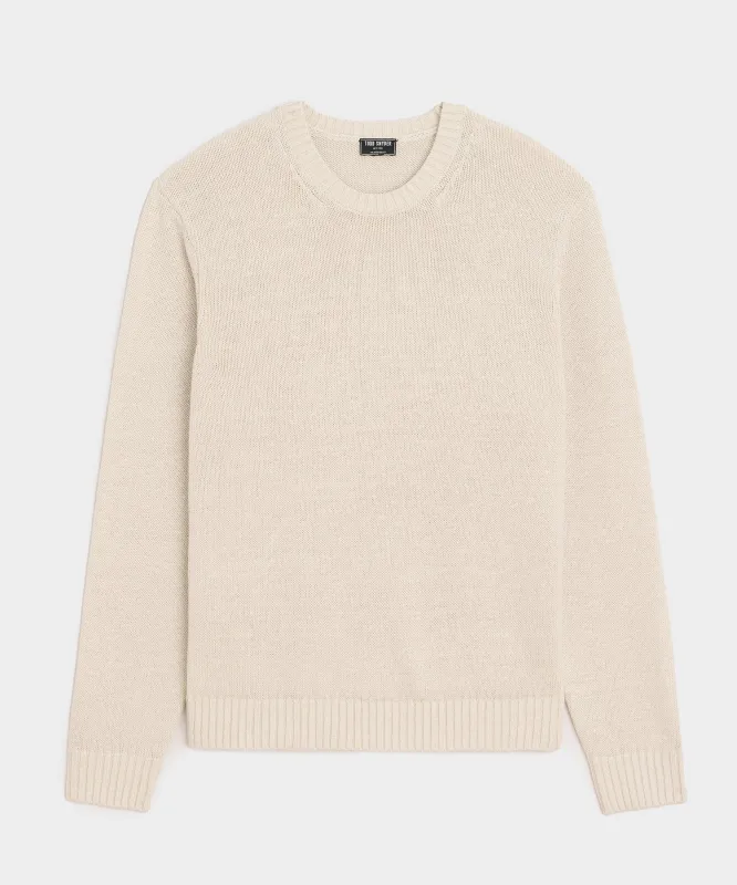 Linen Crewneck Sweater sold by Todd Snyder