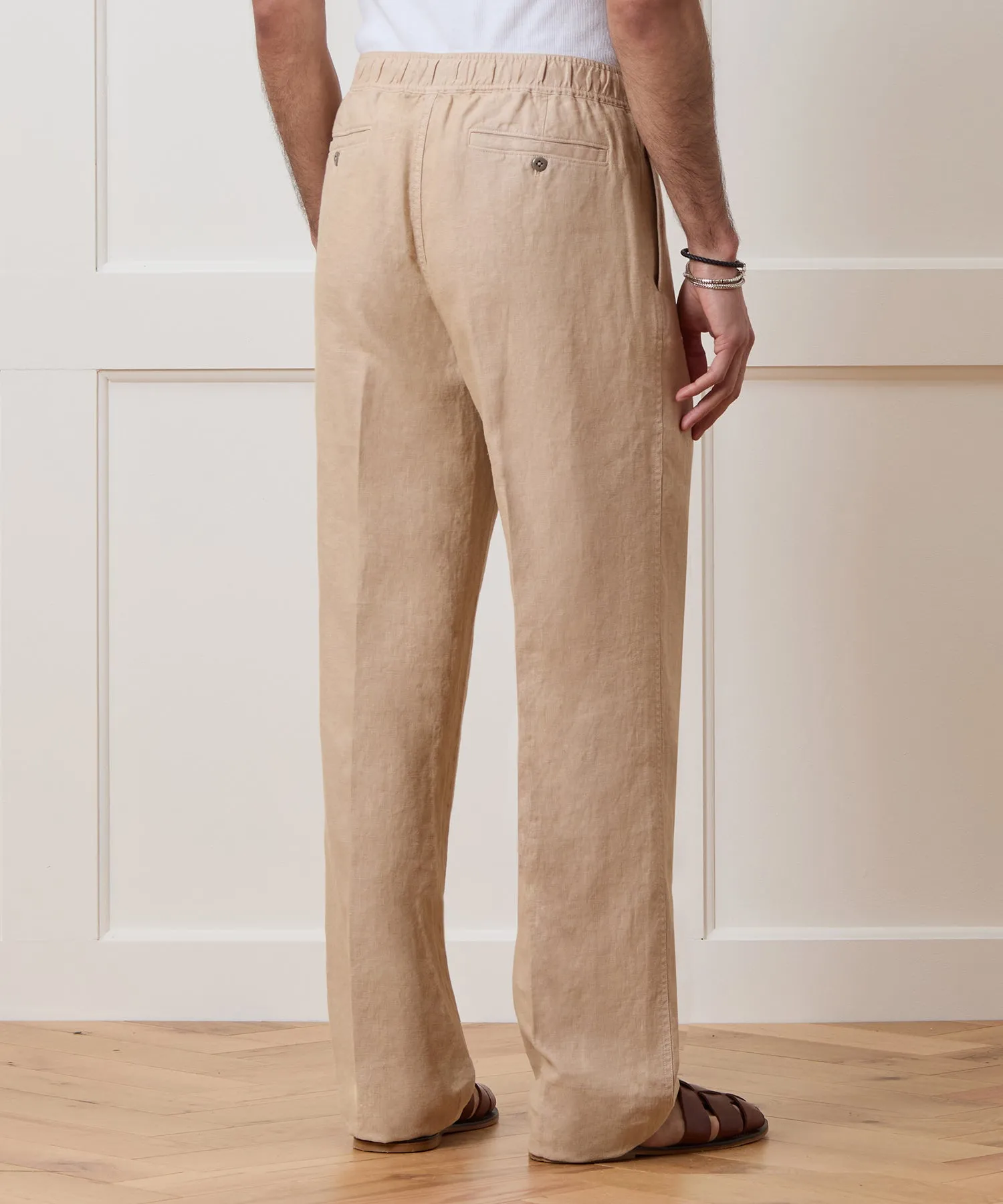 Relaxed Linen Leisure Pant sold by Todd Snyder product image thumbnail 5