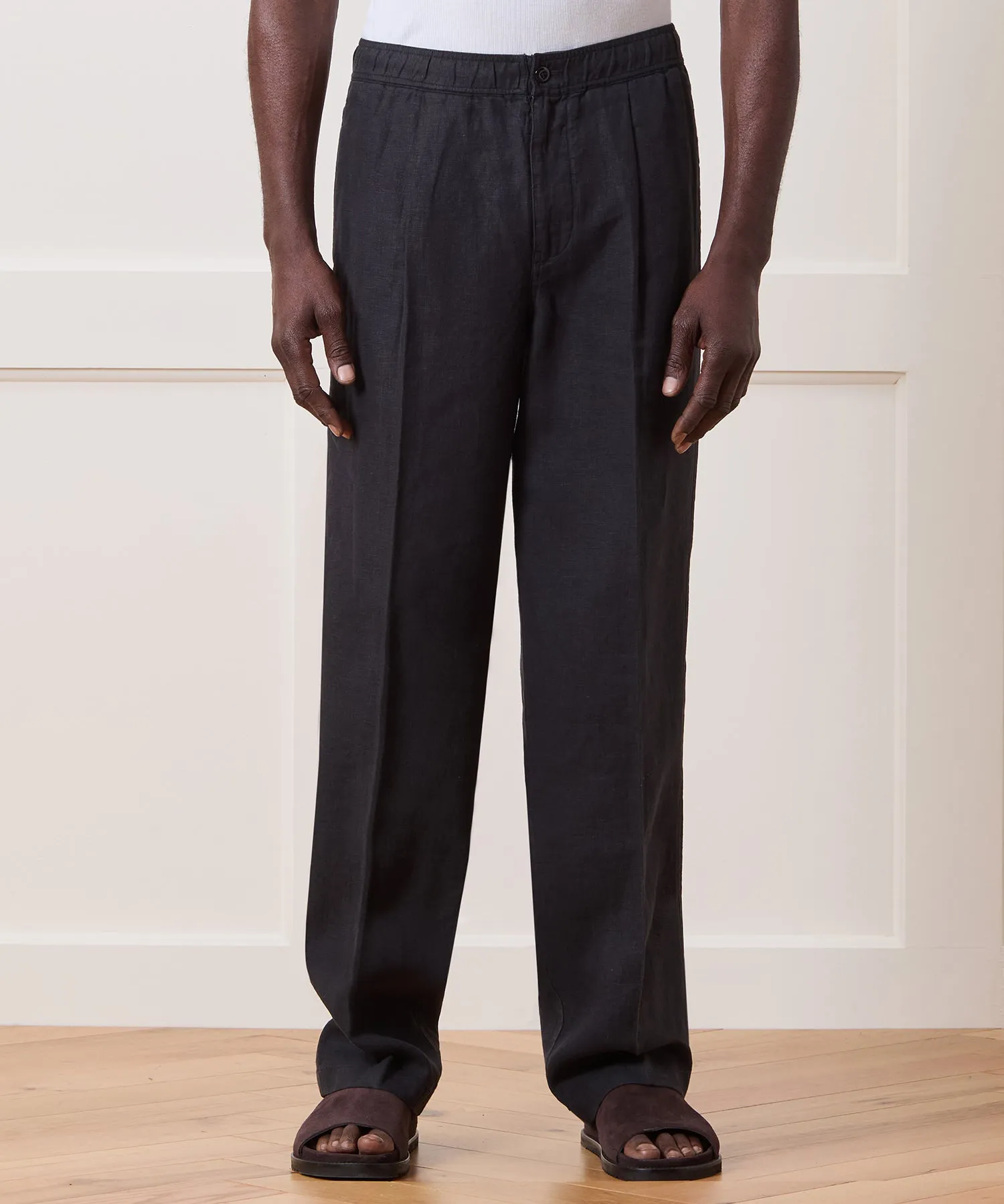 Relaxed Linen Leisure Pant sold by Todd Snyder product image thumbnail 2