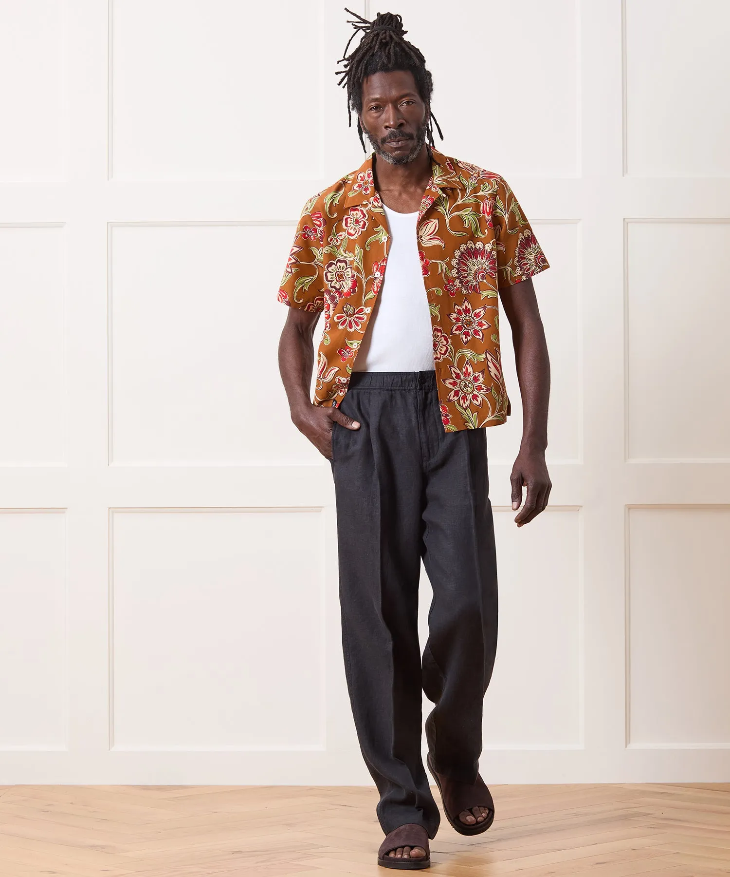 Relaxed Linen Leisure Pant sold by Todd Snyder product image thumbnail 4