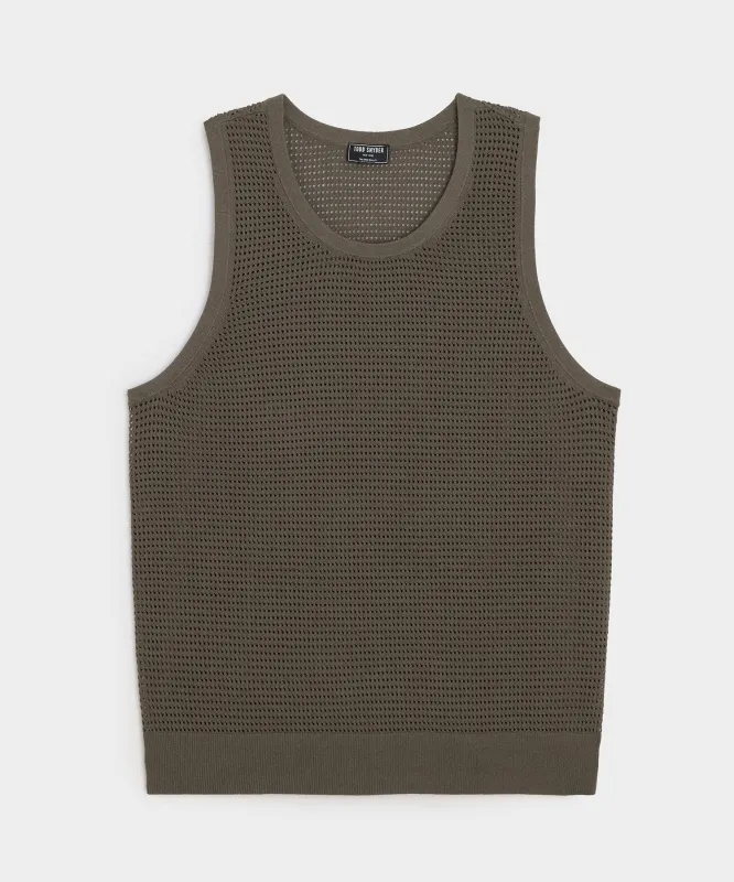 Luxe Mesh Tank sold by Todd Snyder