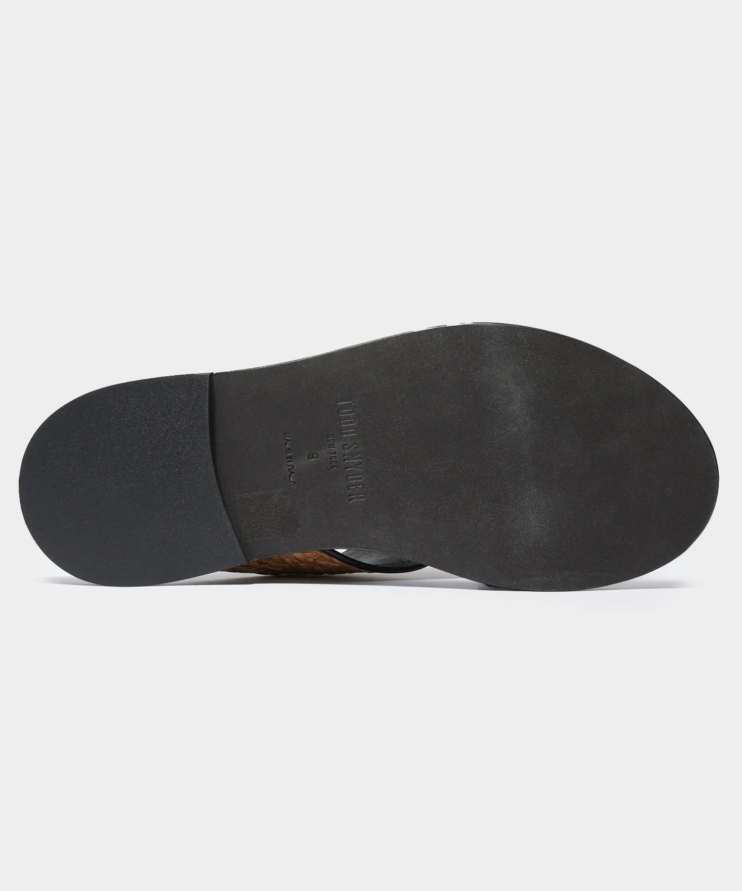 Tuscan Leather & Raffia Crossover Sandal sold by Todd Snyder product image thumbnail 5