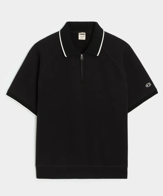 Champion Fleece Quarter-Zip Polo sold by Todd Snyder