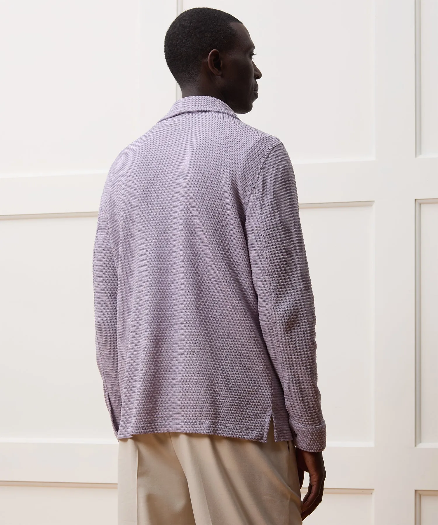 Textured Knit Polo Shirt sold by Todd Snyder product image thumbnail 5