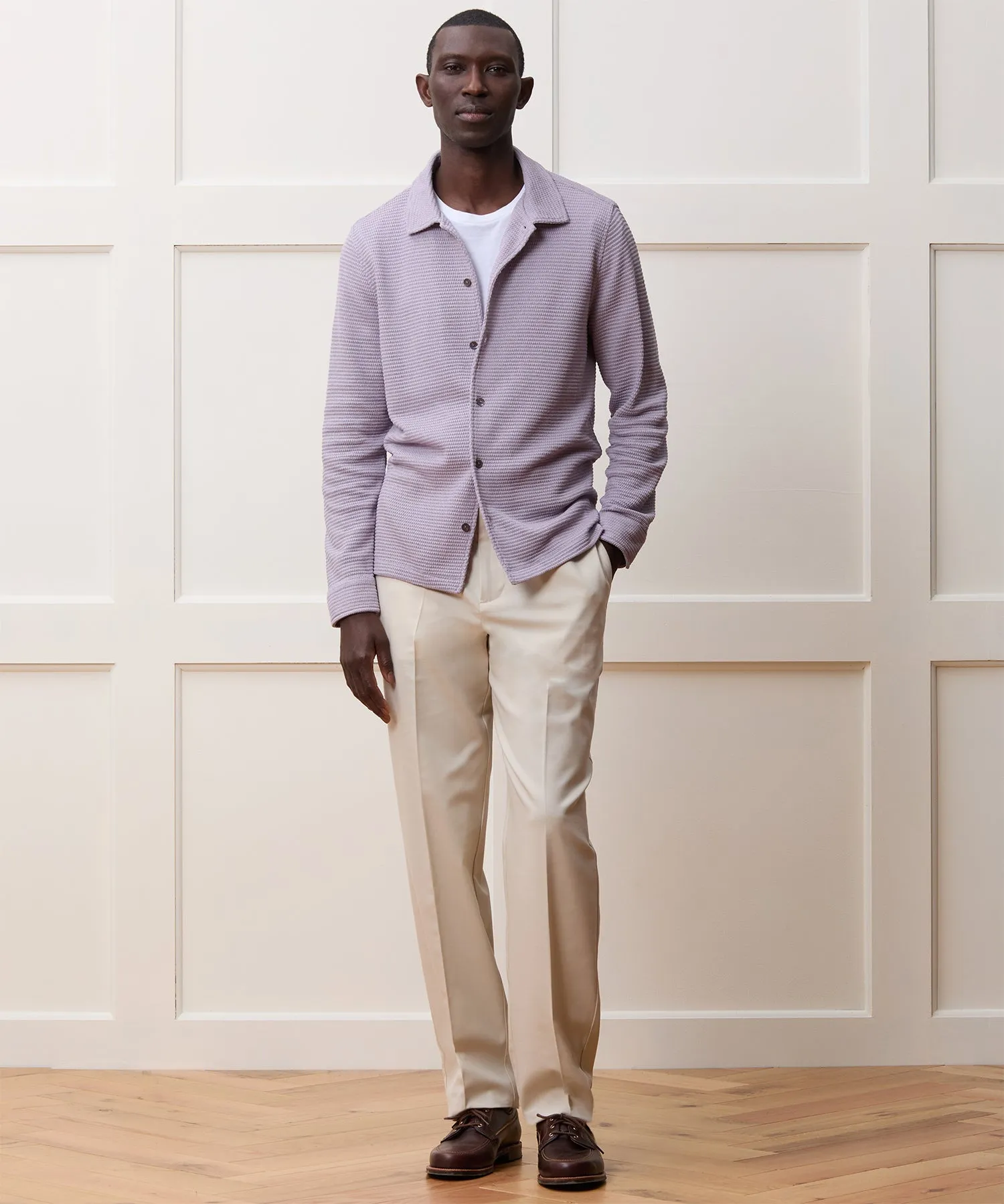 Textured Knit Polo Shirt sold by Todd Snyder product image thumbnail 3