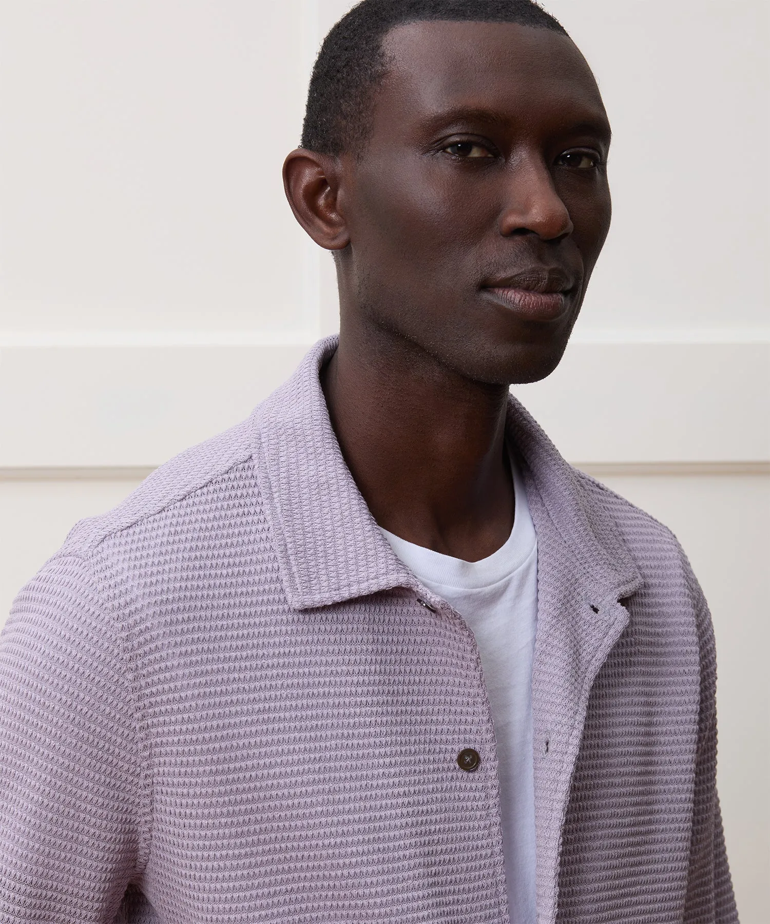 Textured Knit Polo Shirt sold by Todd Snyder product image thumbnail 4