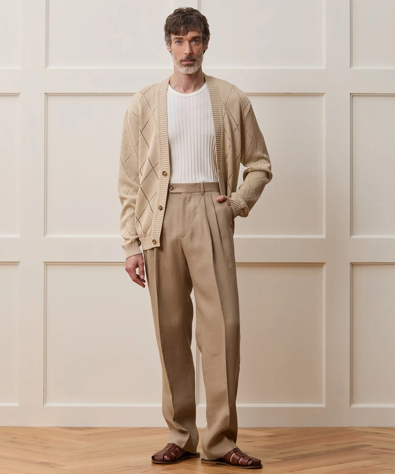 Argyle Cardigan sold by Todd Snyder product image thumbnail 3