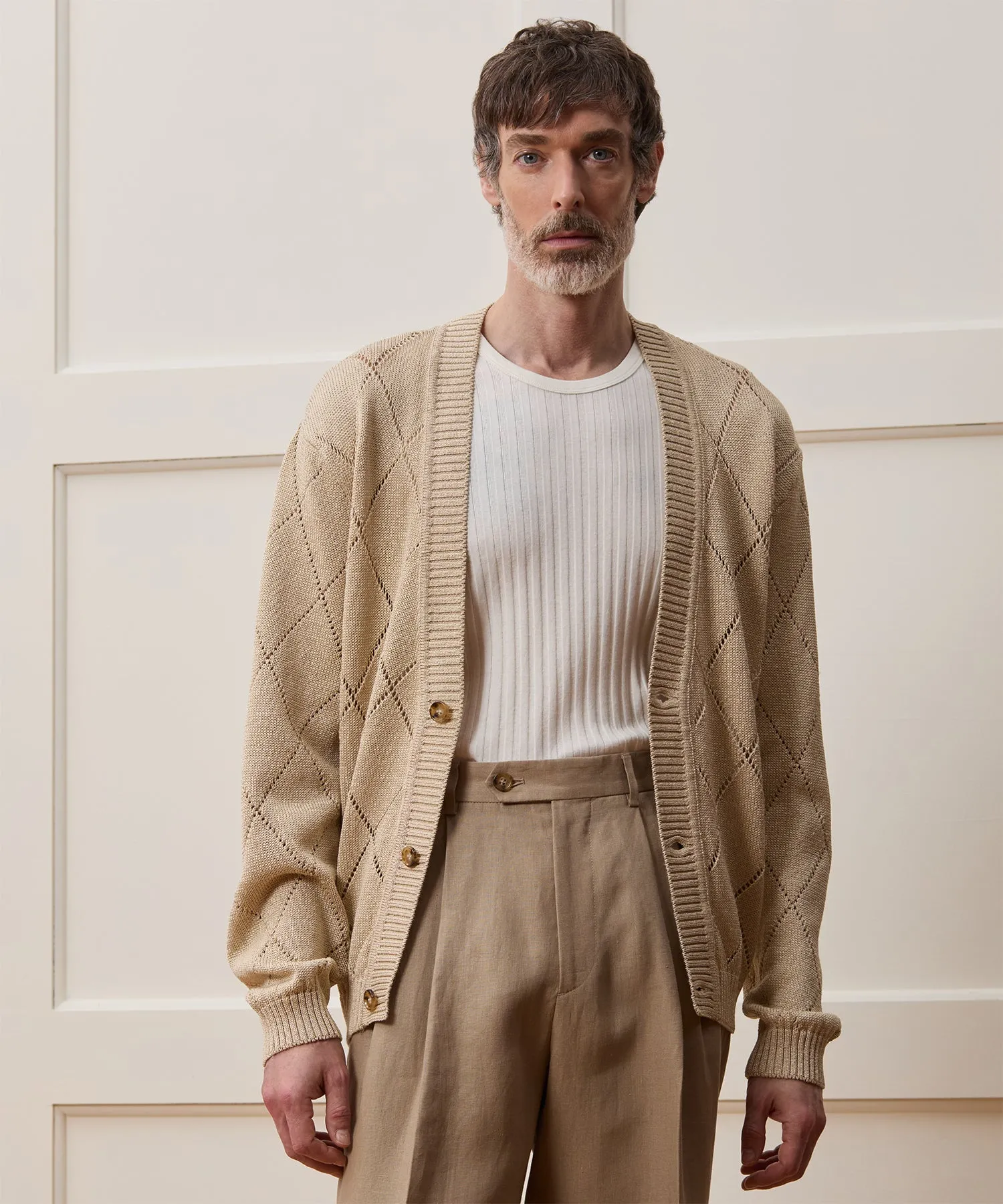 Argyle Cardigan sold by Todd Snyder product image thumbnail 2