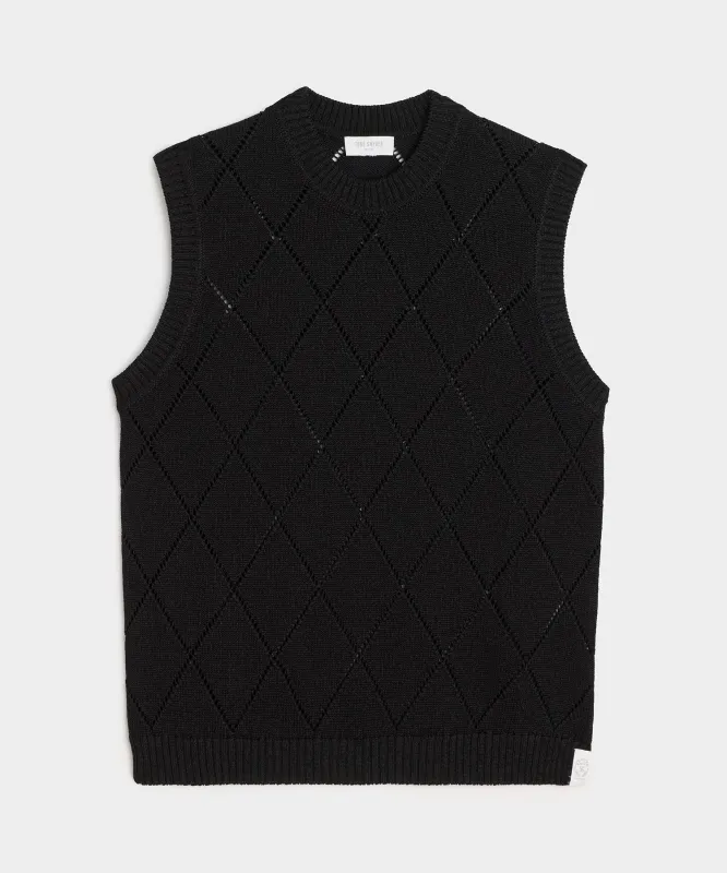 Argyle Sweater Vest sold by Todd Snyder